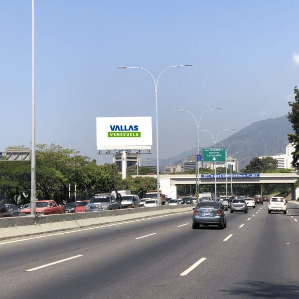 Autopista Francisco Fajardo, Terreno la Carlota, Caracas, Valla Horizontal de 12.5m x 6.5m