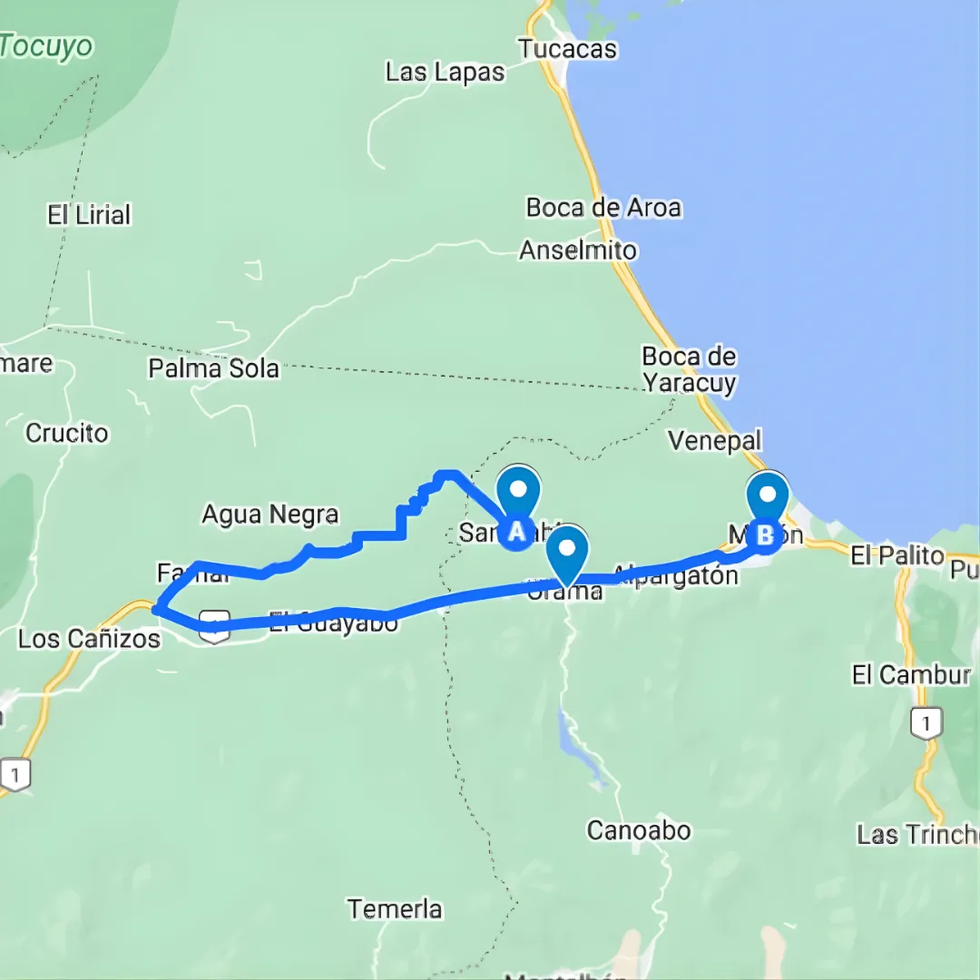 Valla publicitaria en Carabobo - Morón Ruta de Bus 1: Morón-San Pablo