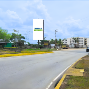 Valla publicitaria en Monagas - Av. Bella Vista, al lado de Pollos Nachos, salida hacia Puerto La Cruz, frente a la Urb. La Cruz, Maturín, Monagas, Valla Vertical de 6m x 12m