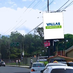 Valla publicitaria en Mérida - Av. Las Américas, cruce con Viaducto Miranda, diagonal al Mercado Principal de Mérida, subiendo desde el Terminal de Pasajeros, vía Plaza de Toros, Mérida, Valla Vertical de 8m x 10.7m